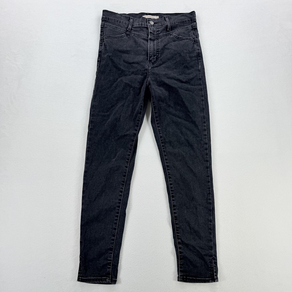 Levi's Mile High Super Skinny Jeans Womens 29 Gray High Rise Stretch Denim Pants